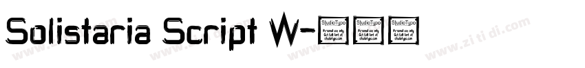 Solistaria Script W字体转换